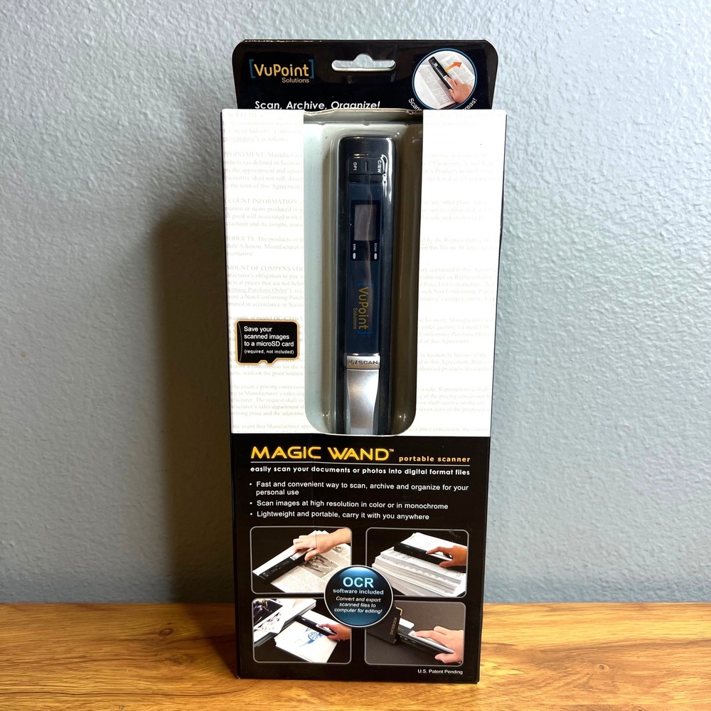 VuPoint‎ Solutions Portable Scanner Magic Wand PDS-ST410-VP Handheld NEW Sealed